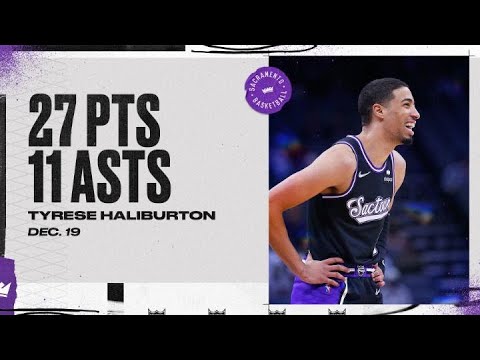 Tyrese Haliburton (27 points) Highlights vs. San Antonio Spurs 12.19.21 video clip 