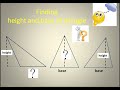Identifying Base and Height of Triangles