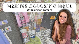 Massive Coloring Haul: Unbox new supplies with me!