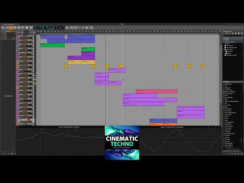 Cinematic Techno (Presets for Arturia Pigments) - Demo Playback in Bitwig