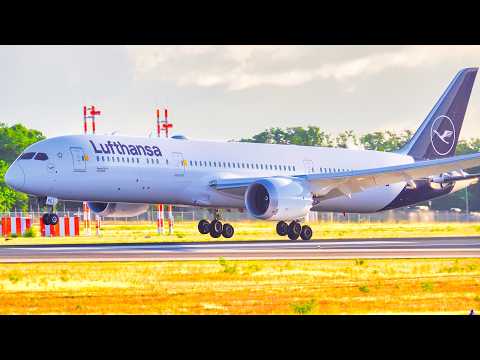 20 MINS of CLOSE UP LANDINGS at Frankfurt Airport | 4K | Plane Spotting at FRA!
