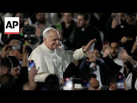 YouTube video thumbnail: Pope Leo Tells Lebanon's Youth They Can Change the Course of History