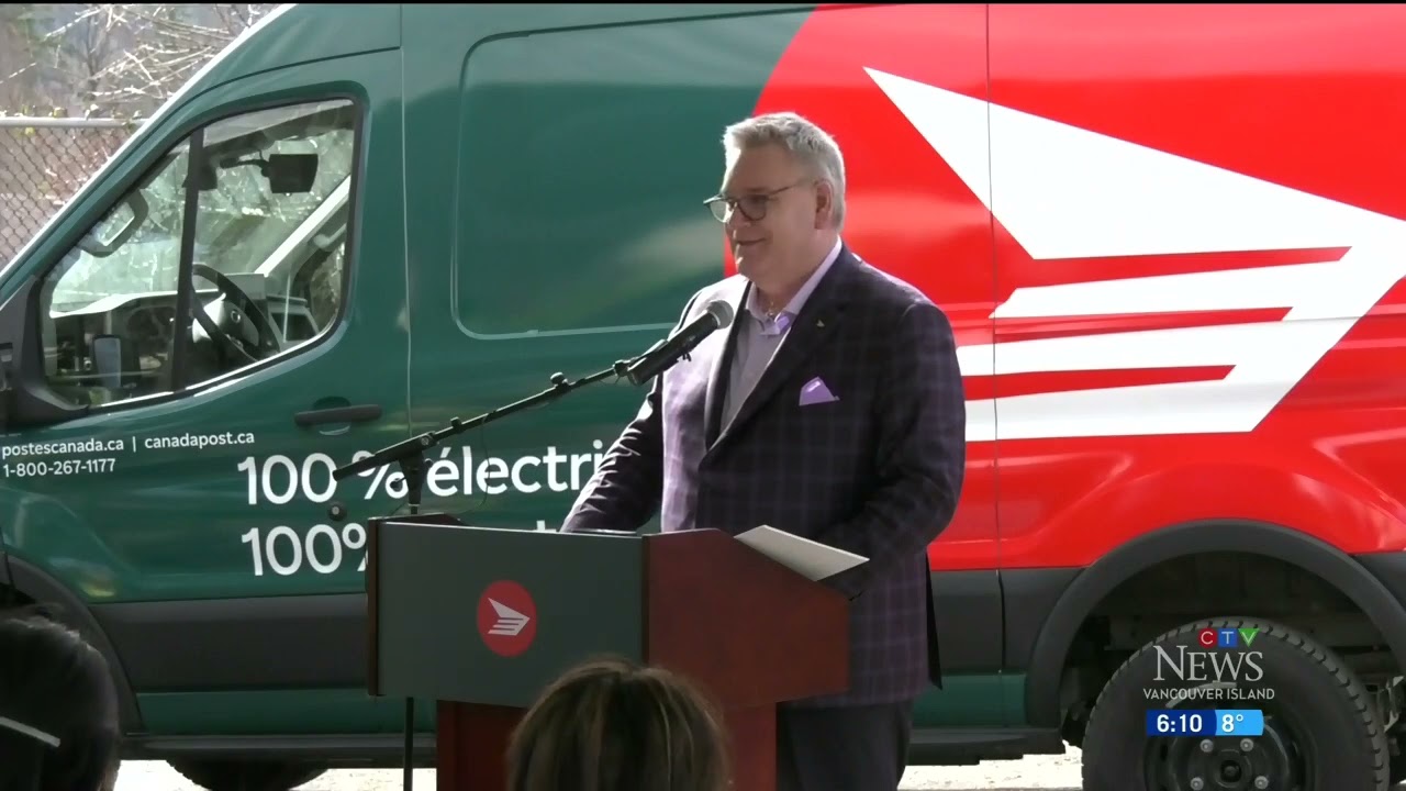 Canada Post’s First Electric Delivery Trucks Roll out on Vancouver Island