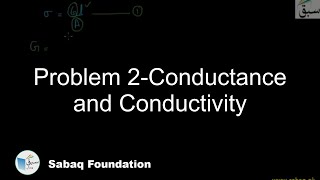 Problem 2-Conductance and Conductivity
