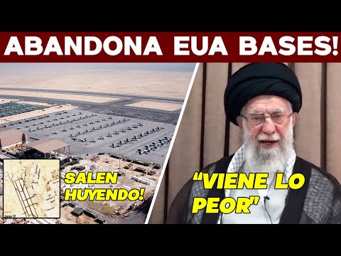 HUYE EUA! ABANDONA BASES AÉREAS EN QATAR. JAMENEÍ MANDA MENSAJE FINAL. VIENE LO PEOR