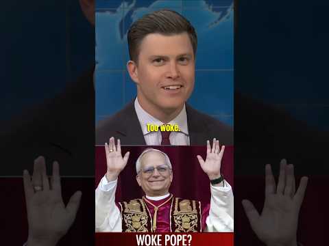 Conservatives Say New Pope Cardinal Robert Is “Too Woke” 😳🤣 Colin Jost’s Joke Cuts Deep! #shorts