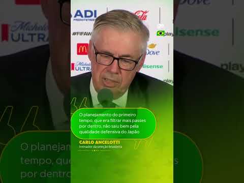 ANCELOTTI ANALISA PRIMEIRO TEMPO DA SELEÇÃO | #shorts | Copa do Mundo 2026 | ge.globo