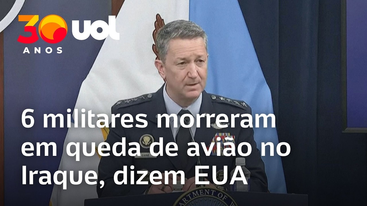 Seis militares dos EUA morrem em acidente aéreo no Iraque