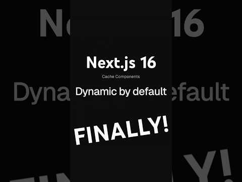Everything NEW in Next.js 16