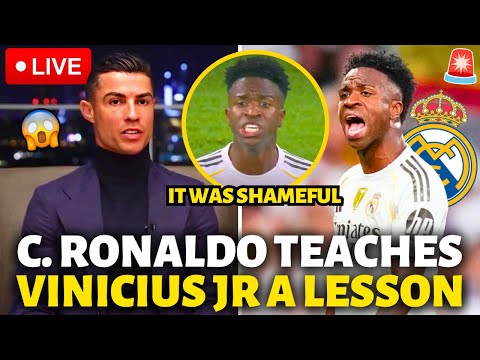 🚨BOMB! CRISTIANO RONALDO TEACHES VINICIUS JR A LESSON! NOBODY EXPECTED THIS! REAL MADRID NEWS