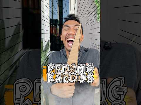 Buat pedang dari kardus ⚔️