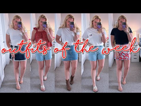 PREPPY SUMMER OUTFITS OF THE WEEK (#OOTW JULY 2024) Red, White, and Blue outfits || Kellyprespter