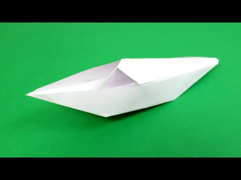 How to make a boat out of paper  Origami boat video tutorial