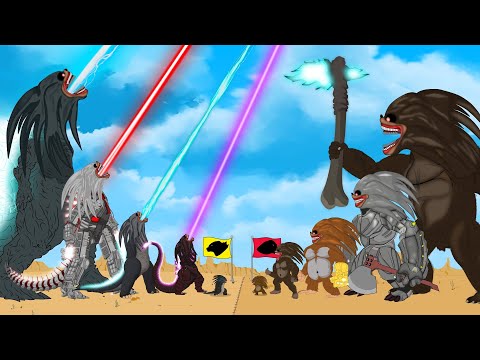 Evolution of GODZILLA vs Evolution of SHIN SONIC - KONG: FUNNY | Godzilla & KONG Cartoon