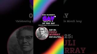 Gay of the Day June 25th Pauli Murray #activist #pride #pridemonth #lgbtqia #lgbt #history #gay