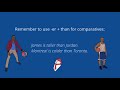 Comparatives and Superlatives Usage