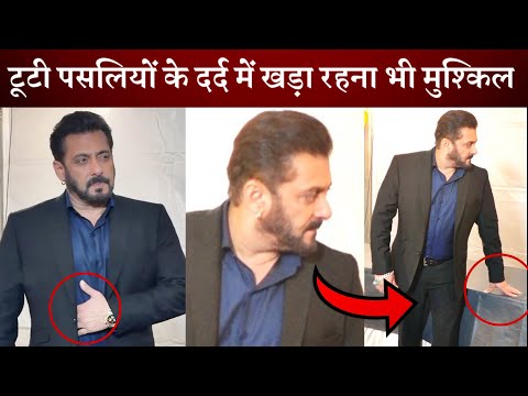 Salman Khan struggling to stand properly due to heavy rib pain during BB18 promo shoot