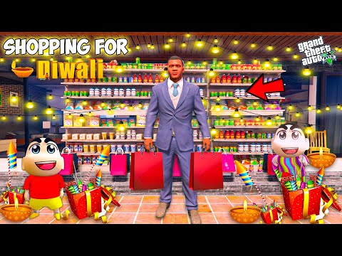 Franklin & Shinchan Shopping For Diwali Celebration In GTA 5 ! | GTA 5 AVENGERS