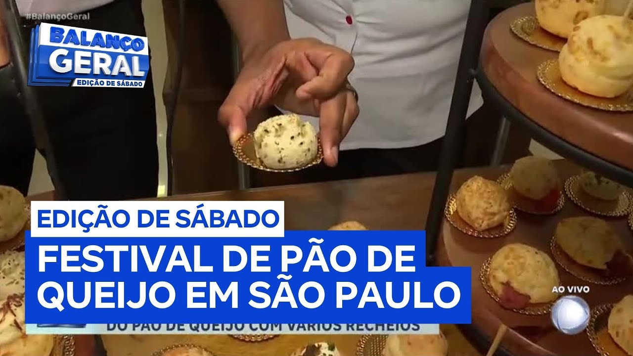 Padaria de São Paulo promove festival do pão de queijo com vários recheios
