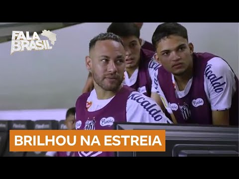 Neymar lamenta empate na estreia e declara: ‘Amo muito o Santos’