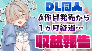 【DL同人】4作目発売から1ヶ月の収益報告‼