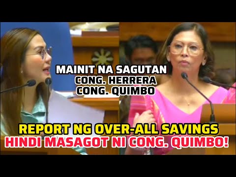 REPORT NG OVER-ALL SAVINGS HIINDI MASAGOT NI CONG. QUIMBO!