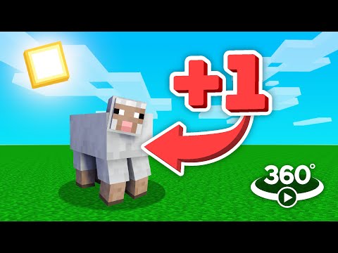 Trouve les moutons en 360° sur Minecraft