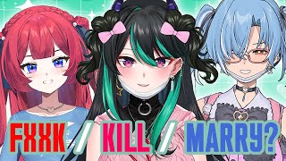Fxxk / Kill / Marry! PILIHAN 3 VTUBER INI MENGEJUTKAN? @CaerulaAki @No