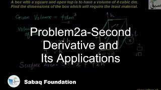 Problem2a-Second Derivative and Its Applications