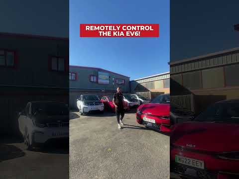 Remotely controlling the Kia EV6 with just the key! #kia