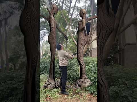 This tree still protects its wife # Couple Tree # Magical Tree