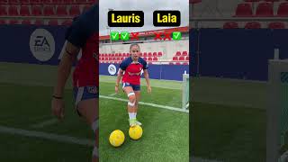 Reto mini porterías Atlético de Madrid B | Lauris vs Laia | Temporada 2023/24