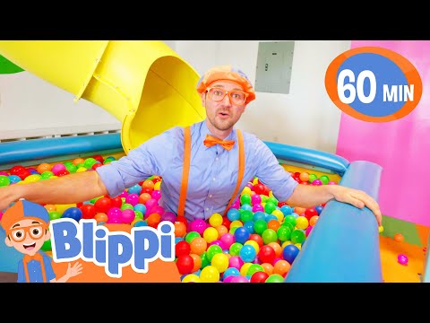 Blippi’s Day of Color Play Ball Pits | Blippi | Shows for Kids - Explore With Me!