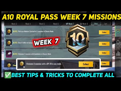 A10 WEEK 7 MISSION 🔥 PUBG WEEK 7 MISSION EXPLAINED 🔥 A10 ROYAL PASS WEEK 7 MISSION🔥C7S21 RP MISSIONS