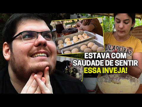 CASIMIRO REAGE: CLEIDE FAZ PÃO DE QUEIJO MINEIRO E MOSTRA SUA FAZENDA | Cortes do Casimito