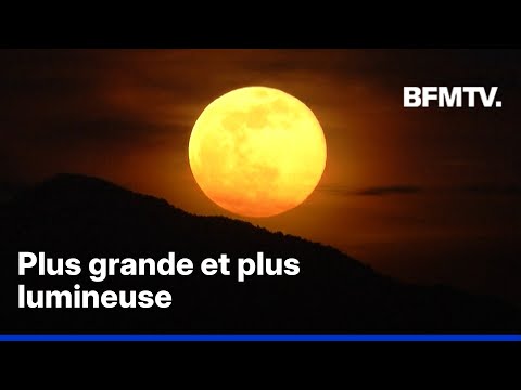 Les images de la Super Lune du Castor observée la nuit dernière