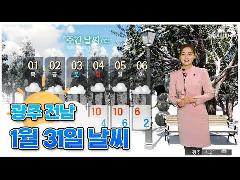 광주전남 오늘의 날씨 [뉴스투데이 2024.01.31]