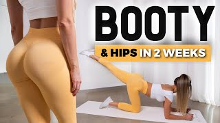 14 MIN Grow Your BOOTY & HIPS - 2in1 Bubble Butt & Hourglass Workout, Intense, No Equipment, At Home