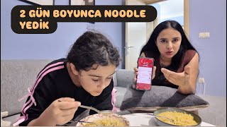 KIZIMLA 2 GÜN BOYUNCA NOODLE YEDİK BÜYÜK ÖDÜL 10.000 TL 💵(KELEBEK SARSILMAZ )