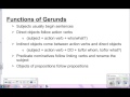 Functions of Gerunds in Sentences
