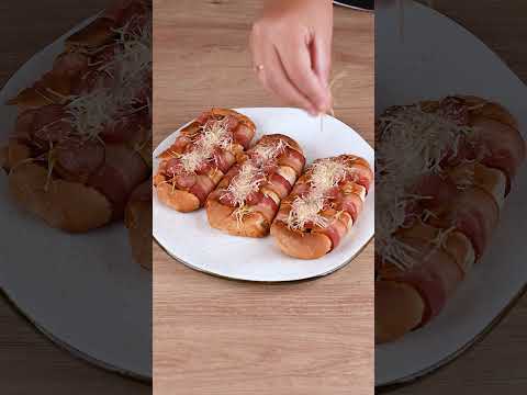 A little trick and the bread with bacon turn into a genius breakfast