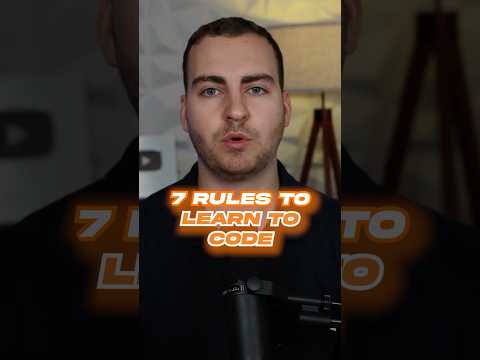 Let's look at "7 Rules That Will Teach You How To Code"🔥