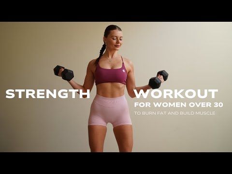 30 MIN FULL BODY STRENGTH WORKOUT FOR WOMEN OVER 30 TO BURN FAT & BUILD MUSCLE MASS