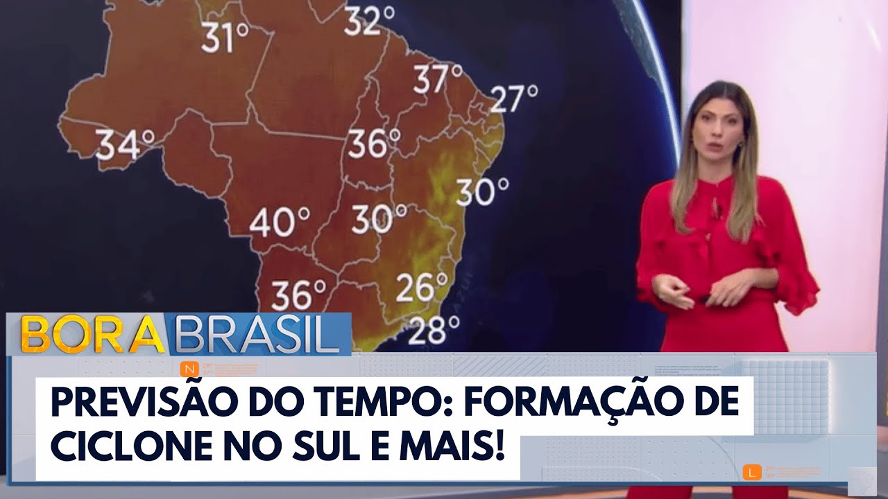 Previsão do tempo formação de ciclone no Sul e mais