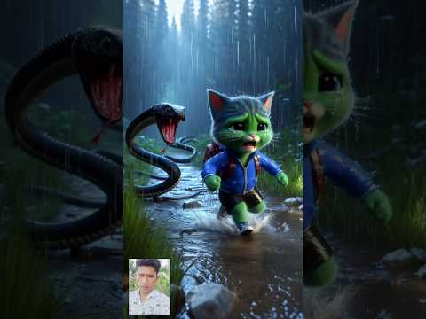 The little green kitten was scolded by the mother + after leaving home #cute  #cat #story #ai