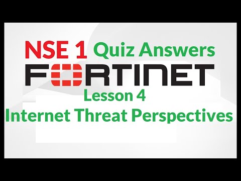 NSE 1 : Lesson 4—Internet Threat Perspectives Quiz |...