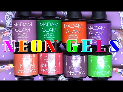 BRAND NEW NEON GELS BY MADAM GLAM ~ MORE 'NICKI' MOMENTS!! | ABSOLUTE NAILS