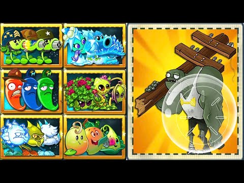 Random 30 Team Plants VS Hamster Ball Gargantuar LEVEL 10 - Pvz 2 CHallenge