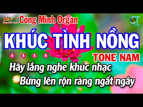 Khúc Tình Nồng Tone Nam (Em) Karaoke Nhạc Sống Dễ hát