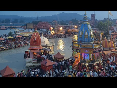 today Live darshan Har ki Pauri Haridwar